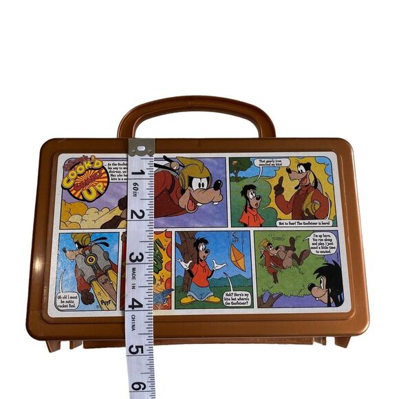 Vintage Goofy Cartoon Whirley Drink Works Small Lunch Snack Pencil Box - Picture 8 of 10